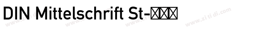 DIN Mittelschrift St字体转换
